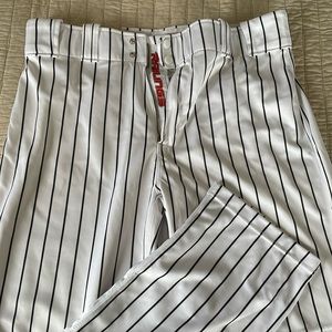 ⚾️New Rawlings L Black Pinstripe Baseball Pant